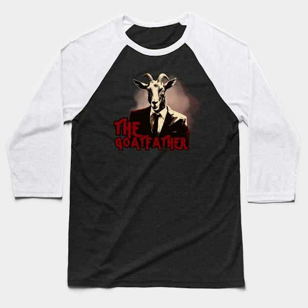 THE GOATFATHER Baseball T-Shirt by Pattyld